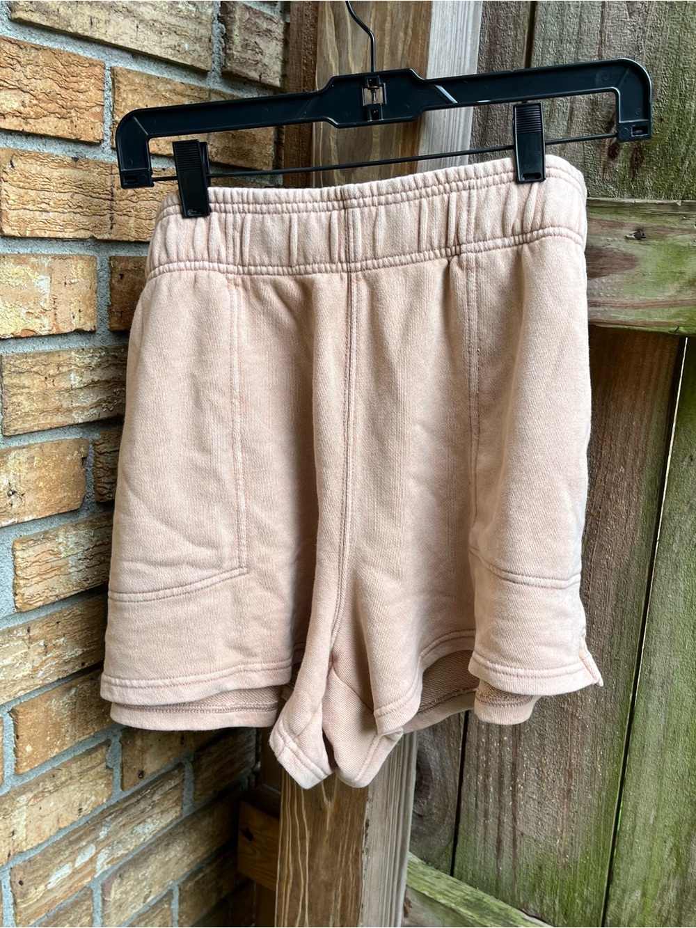 Aerie High-Rise Tan Sweat Shorts